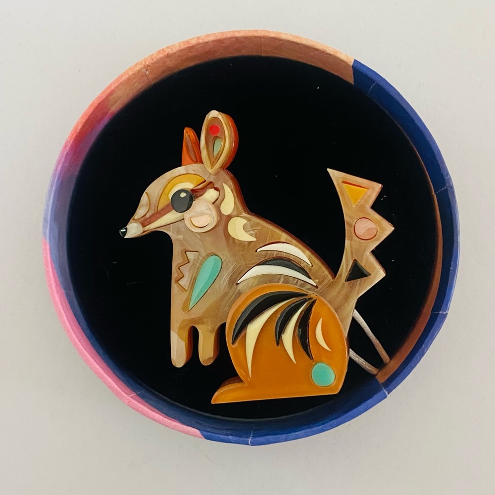 The Notorious Numbat : Pete Cromer x Erstwilder Brooch